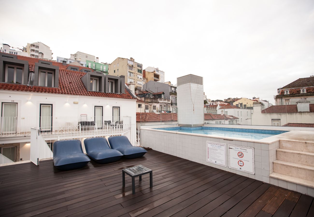 Apartment in Lisbon - FLH Intendente Chic Apartment with Rooftop Pool